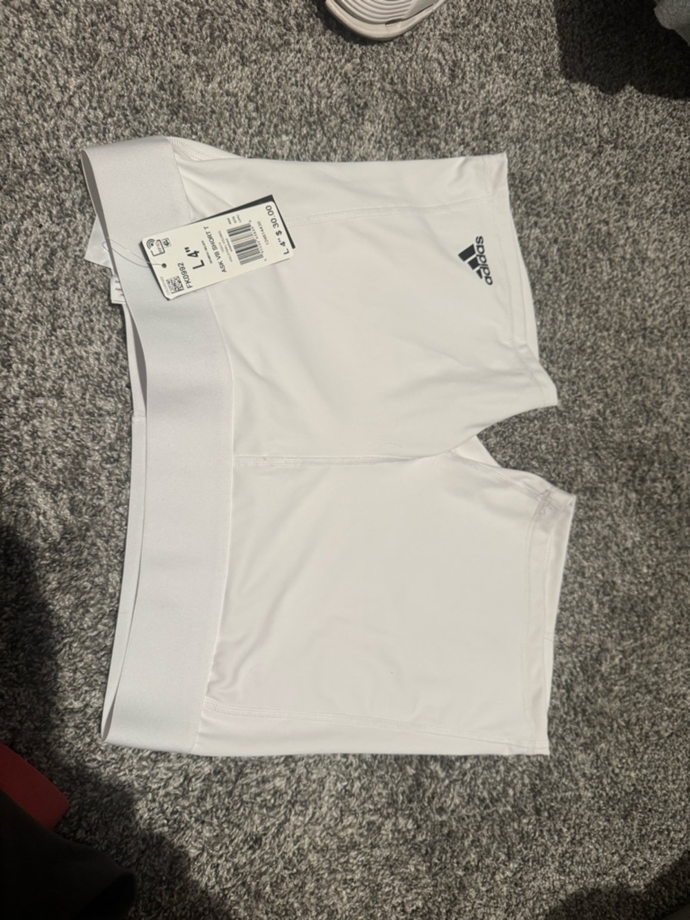 adidas White Women's Compression Shorts